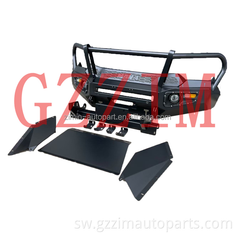 Nyeusi chuma cha pua mbele bumper bar bar mbele bar kwa d_max 2021+